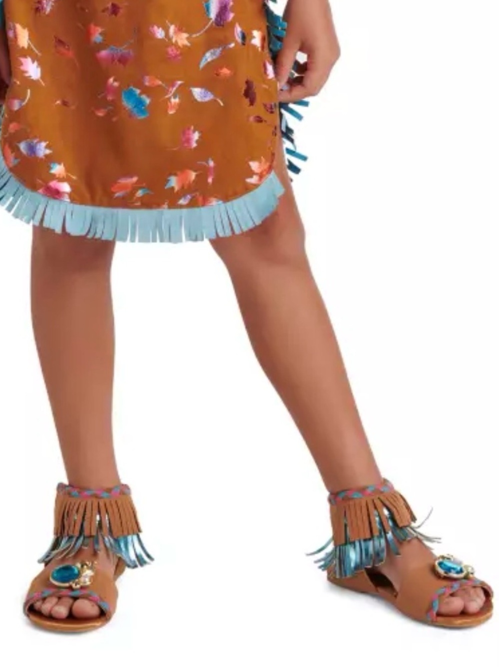Pocahontas Costume Sandals for Kids Size 9/10